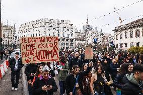 Lotto Marzo Demonstration During The The International Women's Day