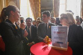 PM Attal Receives The Winners Of The 101 Women Entrepreneurs Competition - Paris