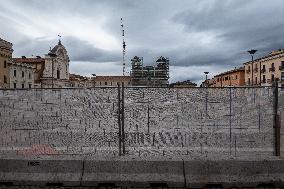 L'Aquila Piazza Duomo Restyling Works Continue
