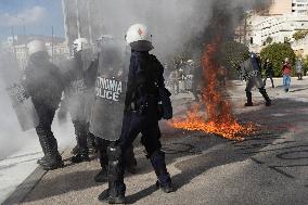 Protest in Athens, Greece