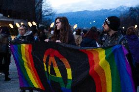 International Women's Day In Sofia, Bulgaria.