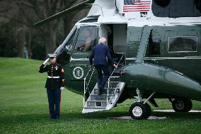 President Biden Departs White House