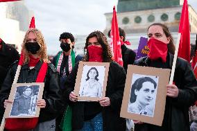 Women's Rights Protest In Paris, France