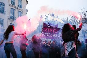 Women's Rights Protest In Paris, France