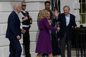 President Biden And Jill Biden Hold A White House Departure