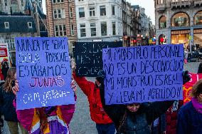 International Women's Day Protest Organized, In Amsterdam.