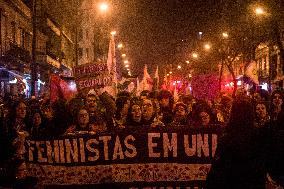 Rally In Lisbon, Portugal, In Tribute To International Women's Day.