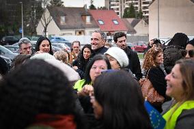 Raphael Glucksmann On The Campaign Trail - Les Mureaux