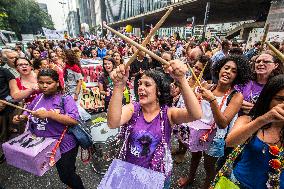 International Women's Day In Sao Paulo, Brazil