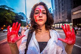 International Women's Day In Sao Paulo, Brazil