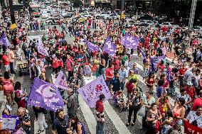 International Women's Day In Sao Paulo, Brazil