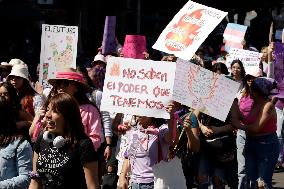 International Women's Day Demonstration In Mexico City