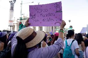 International Women's Day Demonstration In Mexico City
