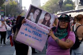 International Women's Day Demonstration In Mexico City