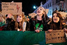 Pro-abortion Rally In Warsaw At Women's Day