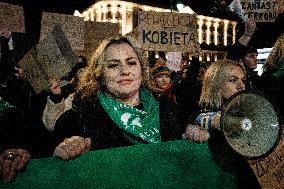 Pro-abortion Rally In Warsaw At Women's Day