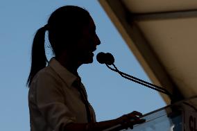 Candidate For The Mexico's Presidency Claudia Sheinbaum Rally In The State Of Mexico