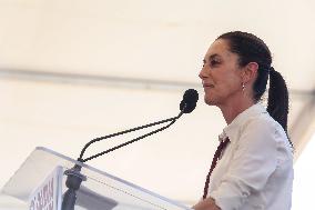 Candidate For The Mexico's Presidency Claudia Sheinbaum Rally In The State Of Mexico