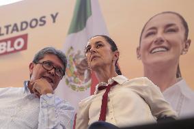 Candidate For The Mexico's Presidency Claudia Sheinbaum Rally In The State Of Mexico