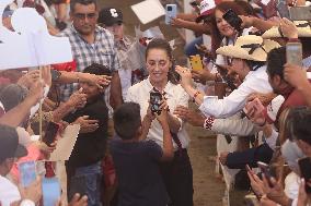 Candidate For The Mexico's Presidency Claudia Sheinbaum Rally In The State Of Mexico