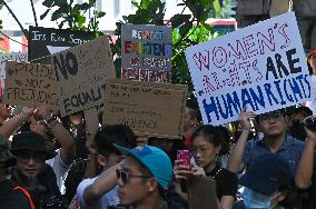 Women's Day March In Kuala Lumpur Malaysia