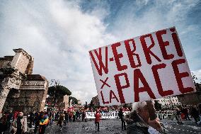 Demonstration For Rights And Ceasefire In Rome