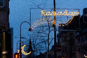 Street Ramadan Lights In Cologne