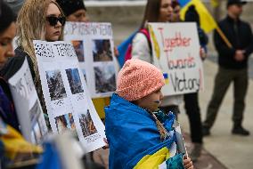 Edmonton Rally: Commemorating Ukrainian War-Affected Children