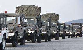 GSDF vehicles in Okinawa