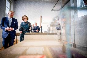 King Willem-Alexander Visits National Holocaust Museum - Amsterdam