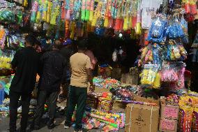 India- Holi Celebration Shopping