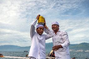 Melasty Ceremony In Palu, Central Sulawesi