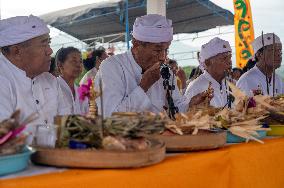 Melasty Ceremony In Palu, Central Sulawesi