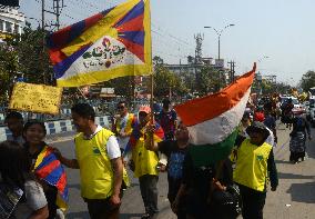 India Protest - 65th Tibet Uprsing Day