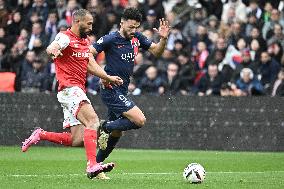 Ligue 1 match between, Paris Saint Germain " PSG and Stade de Reims.