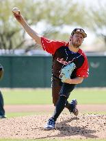 Baseball: Trevor Bauer pitches against U.S. minor leaguers
