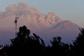 Yellow Popocatépetl Volcanic Alert Traffic Light Continues Phase 2 In Mexico