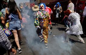 Carnival And Masquerade Festival In San Francisco Culhuacán, Mexico City