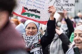 Pro Palestine Protest Against The Presence Of Prime Minister Isaac Herzog In Amsterdam