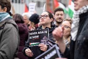 Pro Palestine Protest Against The Presence Of Prime Minister Isaac Herzog In Amsterdam