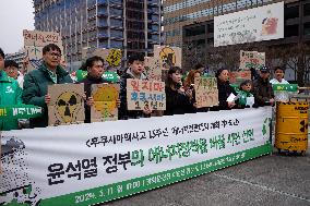 Press Conference For Energy Transition Conference Marks 13th Anniversary Of Fukushima Nuclear Accident