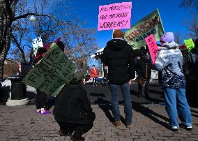 Women For Rights And Empowerment Rally In Edmonton