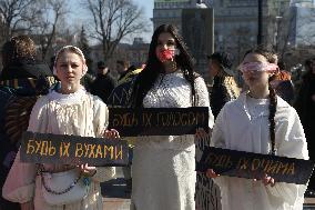 Action "Do not be silent. Captivity kills" held in Kyiv
