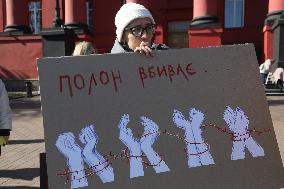 Action "Do not be silent. Captivity kills" held in Kyiv