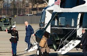 President and First Lady Arrive at Joint Base Andrews