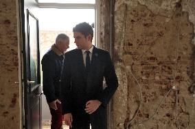 PM Attal Visits A House That Suffered From The Recent Floodings - Pas-de-Calais