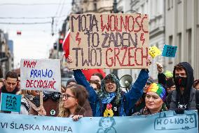 Manifa Feminist March In Katowice, Poland