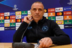 SSC Napoli Training Session And Press Conference - UEFA Champions League 2023/24