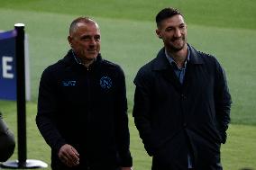SSC Napoli Training Session And Press Conference - UEFA Champions League 2023/24