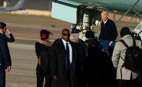 President Biden Arrives at Joint Base Andrews